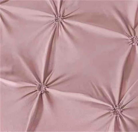 Lenjerie cu elastic  de Pat Dublu din Finet 6 pcs brodata model pliuri P10 — imagine 2