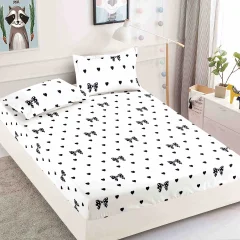 Husa de pat cu elastic pentru pat de o persoana  HU-18