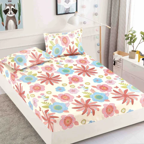 Husa de pat cu elastic pentru pat de o persoana  HU-19