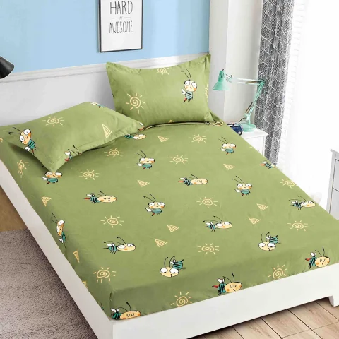 Husa de pat cu elastic pentru pat de o persoana  HU-11