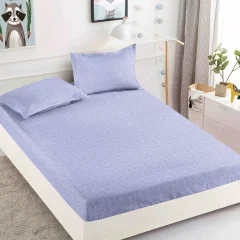 Husa de pat cu elastic pentru pat de 2 persoane BLUE H-600