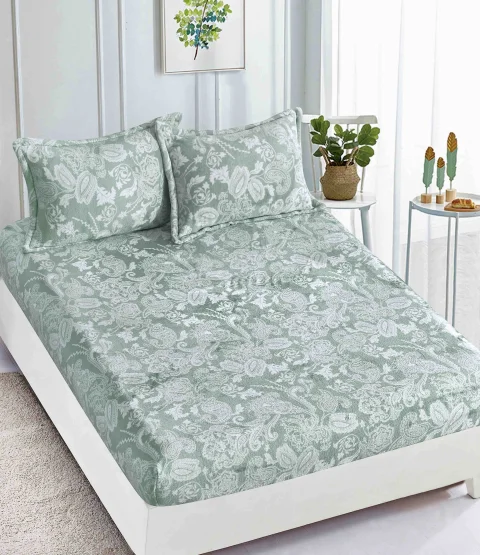 Husa de pat cocolino cu elastic, VERDE D-150