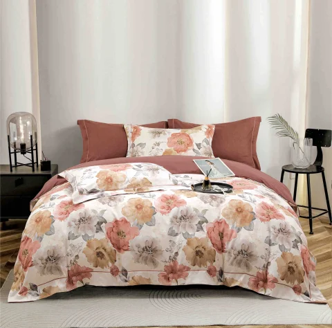 Lenjerie de lux in cutie cadou, bumbac finet, 6 piese,  MARO, LUX-2347 — imagine 1