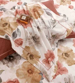 Lenjerie de lux in cutie cadou, bumbac finet, 6 piese,  MARO, LUX-2347
