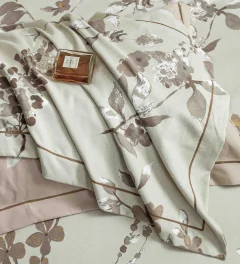 Lenjerie de lux in cutie cadou, bumbac finet, 6 piese, BEIGE, LUX-2323