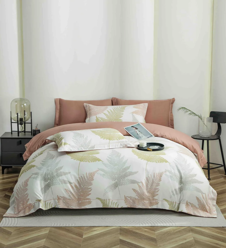 Lenjerie de lux in cutie cadou, bumbac finet, 6 piese, MARO LUX-2530
