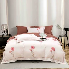 Lenjerie de lux in cutie cadou, bumbac finet, 6 piese, MARO, LUX-2224