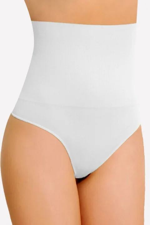 Burtieră Modelatoare cu Chilot Tanga NBB, Alb — imagine 1