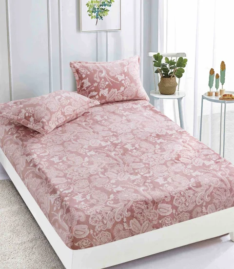 Husa de pat cocolino cu elastic, ROZ D-148