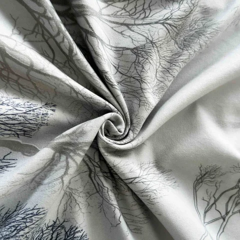 Lenjerie de lux in cutie cadou, bumbac finet, 6 piese, GRI -2324 — imagine 2