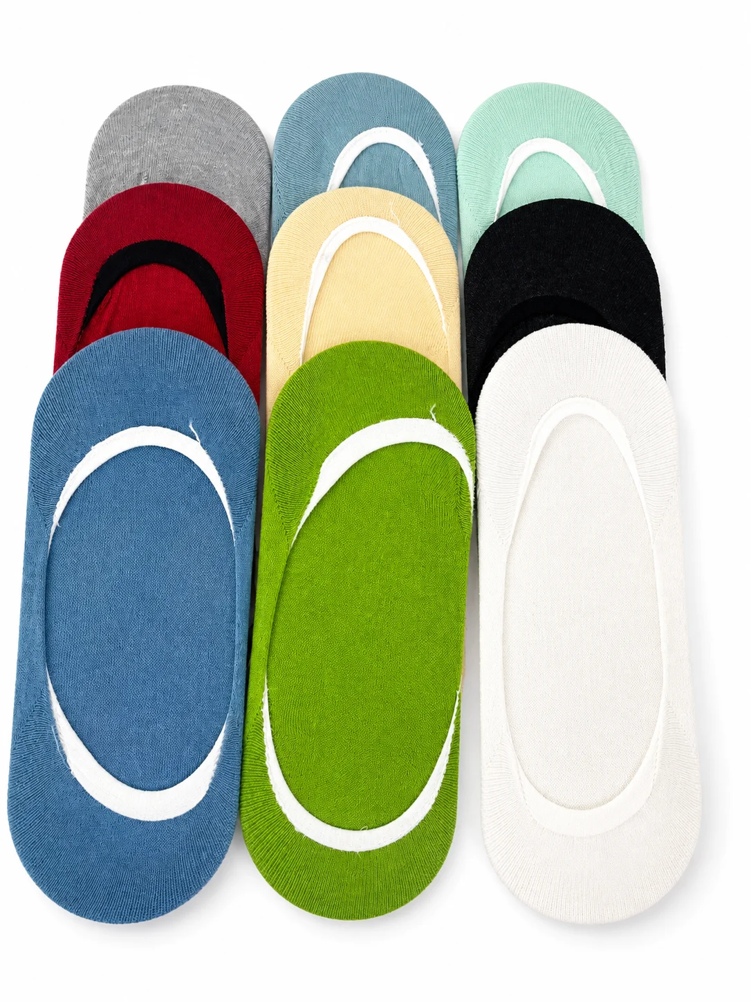 Set 3 perechi tălpici dama – fără cusături,  MULTICOLOR — imagine 2