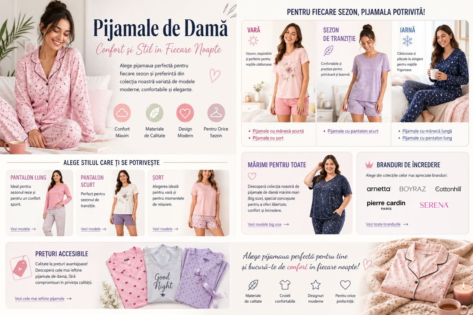 Pijamale de Damă: Ghidul Complet pentru Confort și Stil în Orice Sezon