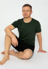 Pijama bărbați kaki-negru