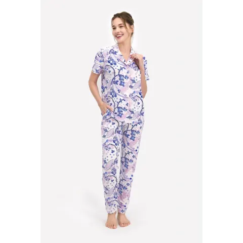 Pijama Dama – Imprimeu Floricele