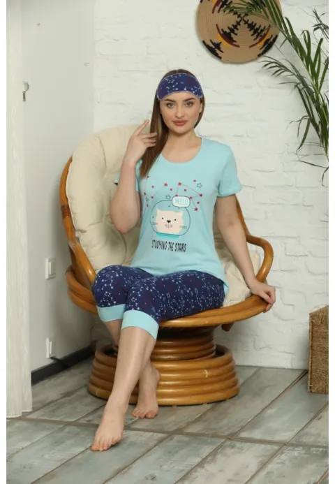 Pijama  dama,  imprimeu Stars - Set de Primăvară