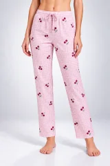 Pantaloni de pijama de dama ROZ cu CIRESE