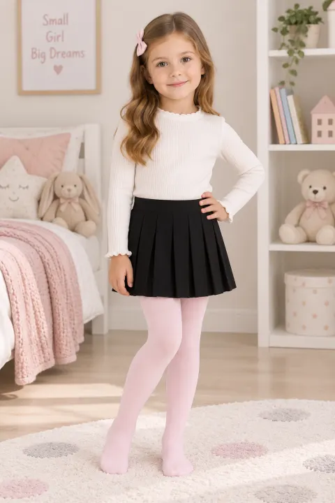 Dres fetițe Penti Micro 40 DEN – mat, opac, roz