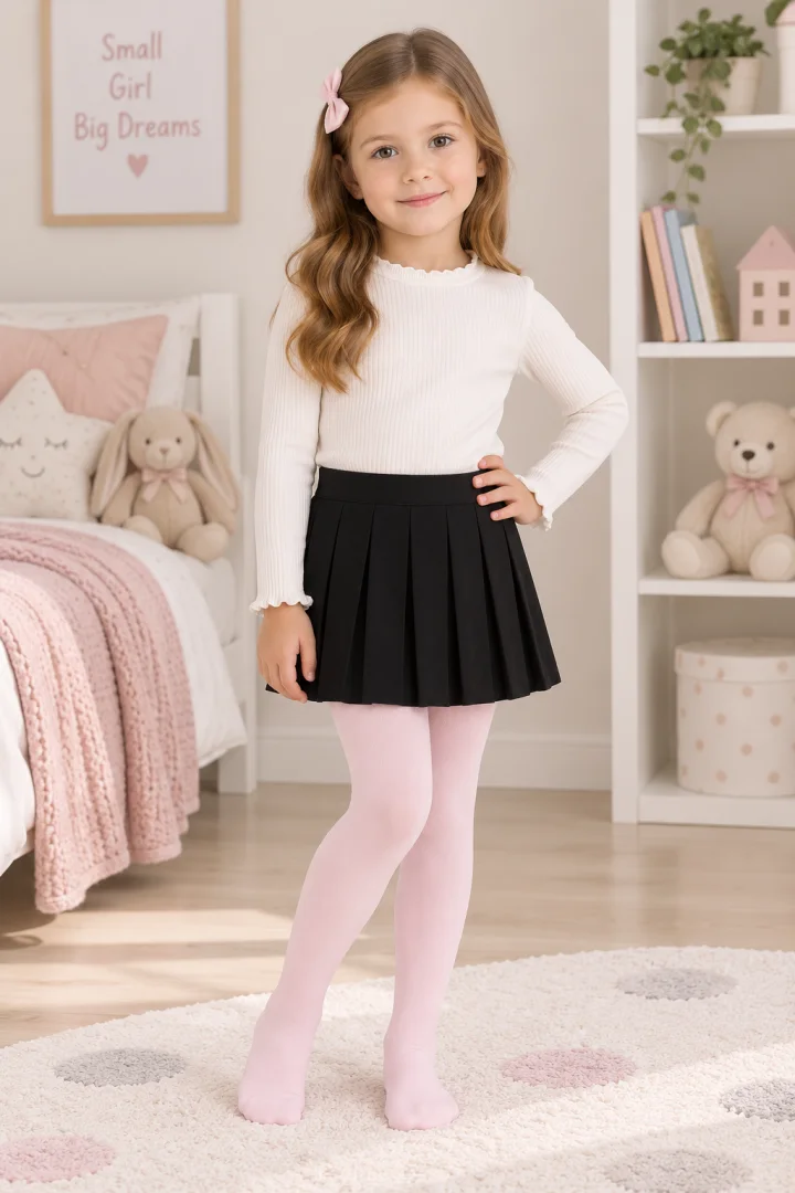 Dres fetițe Penti Micro 40 DEN – mat, opac, roz