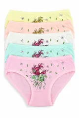 Set 5 Chiloți Fetițe din Bumbac – Culori Diverse