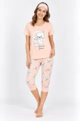 Pijama pentru Dama cu Imprimeu Pisicuță