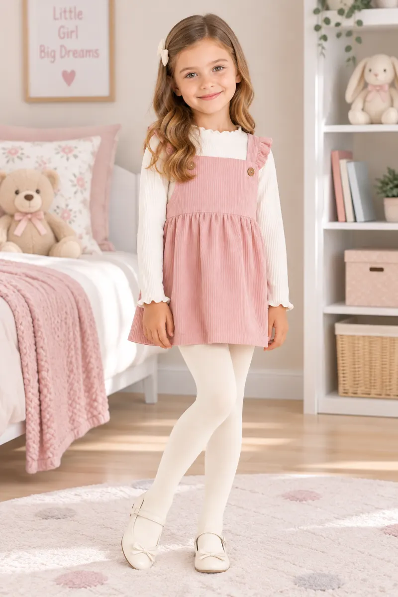 Dres fetițe Penti Pretty Micro 40 DEN – mat, opac, vanilie