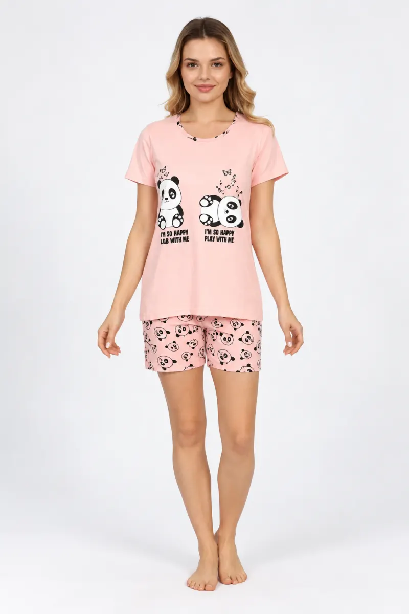 Pijama pentru Dama cu Imprimeu ursi panda