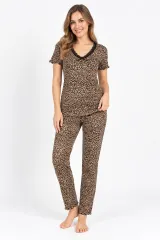 Pijama damă model leopard