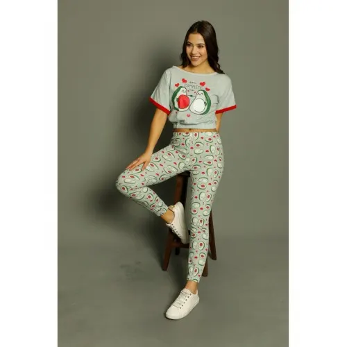 Pijama damă din bumbac „You Complete Me”