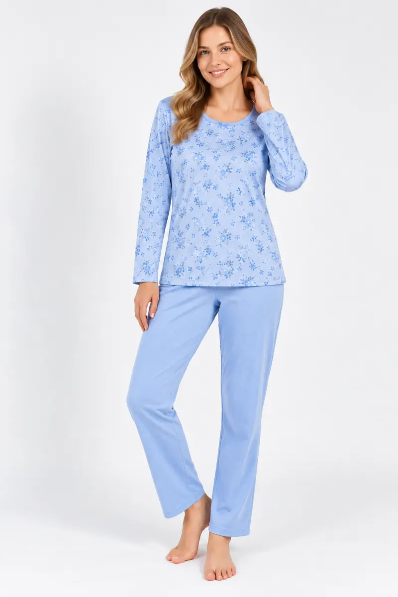 Pijama damă bumbac , blue
