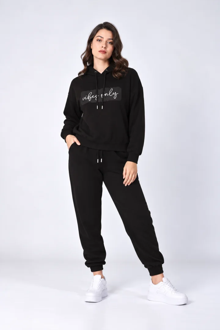 Trening Damă din 2 Piese, Hanorac cu Glugă Reglabilă cu Șnur
