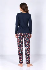 Pijama damă de Crăciun cu mânecă lungă și pantaloni lungi