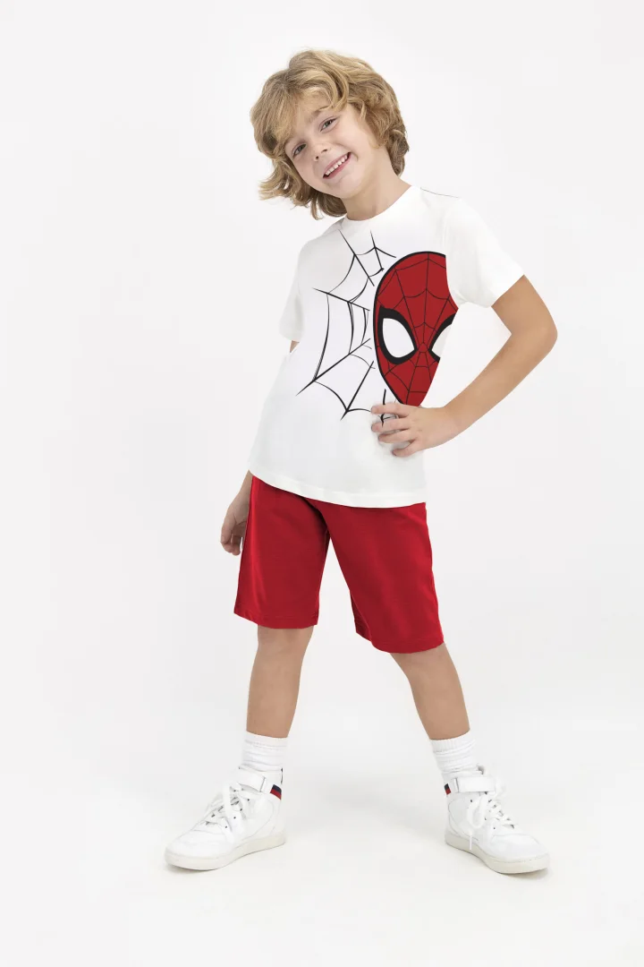 Pijama băieți „Spider-Man”, alb