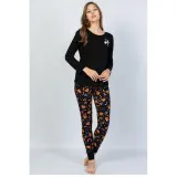 Pijamale damă cu  imprimeu Boo
