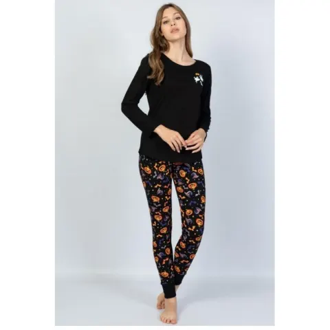 Pijamale damă cu  imprimeu Boo