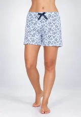 Short damă pijama  albastru deschis, imprimeu steluțe