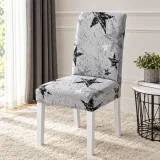Set 6 Huse Elastice pentru Scaune, Microfibră Premium, cu Elastic, Protecție și Design Elegant