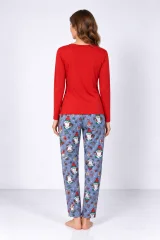 Pijama damă de Crăciun cu mânecă lungă și pantaloni lungi