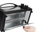 Mini Cuptor Electric 9L, 800W, Timer 60 Minute, 3 Funcții de Încălzire, Temperatură Reglabilă până la 230°C, Geam Dublu