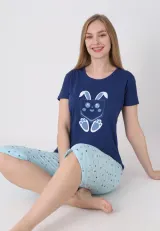 Pijama damă cu model de Paște, blumarin