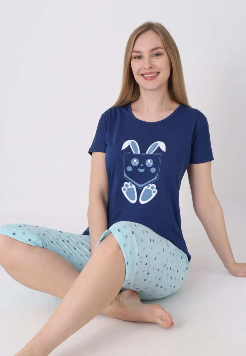 Pijama damă cu model de Paște, blumarin