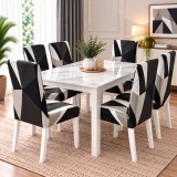 Set 6 Huse Elastice pentru Scaune, Microfibră Premium, cu Elastic, Protecție și Design Elegant