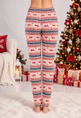 Pantaloni de Pijama Damă de Crăciun din 100% Bumbac