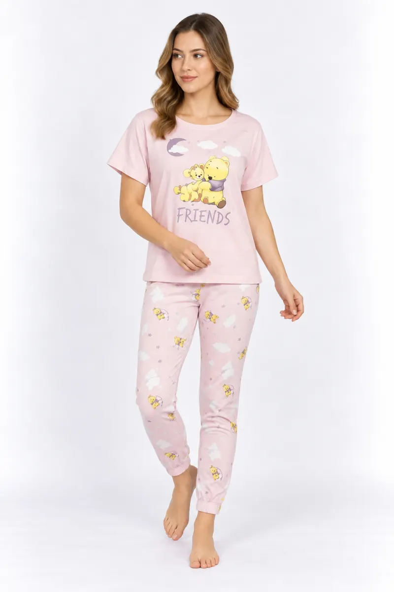 Pijama damă  „Friends”, pantaloni lungi