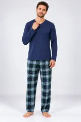 Pijama barbat blumarin cu carouri mari