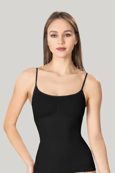 Maiou dama modelator in talie, culoare negru