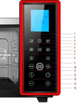 Cuptor Electric 28L, 1600W, cu Convecție, Display Digital, Temperatură Reglabilă 100–230°C, Timer 60 Minute și Programe de Gătit