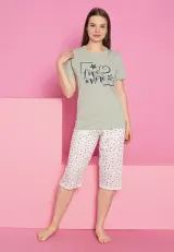 Pijama damă bumbac – imprimeu LOVE