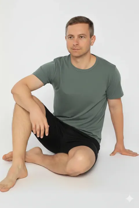 Pijama bărbați verde-negru