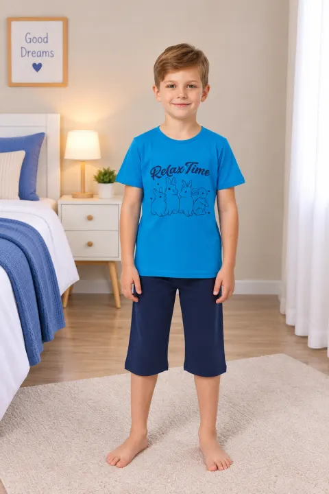 Pijama băieți de Paște, albastru