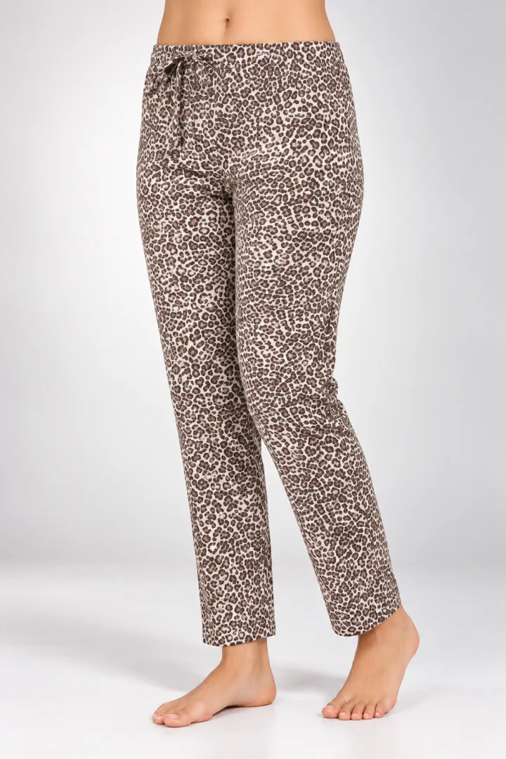 Pantaloni de pijama de dama leopard